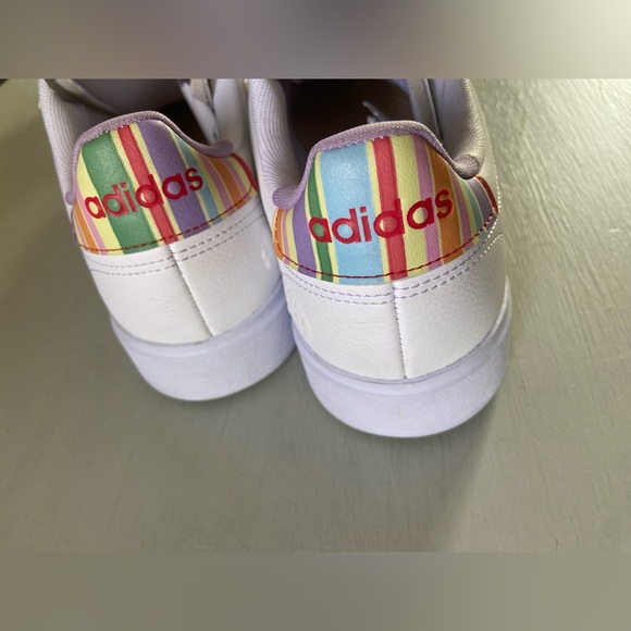 EUC Adidas x Farm Rio Grand Court 2.0 Footwear White - Picture 3 of 7